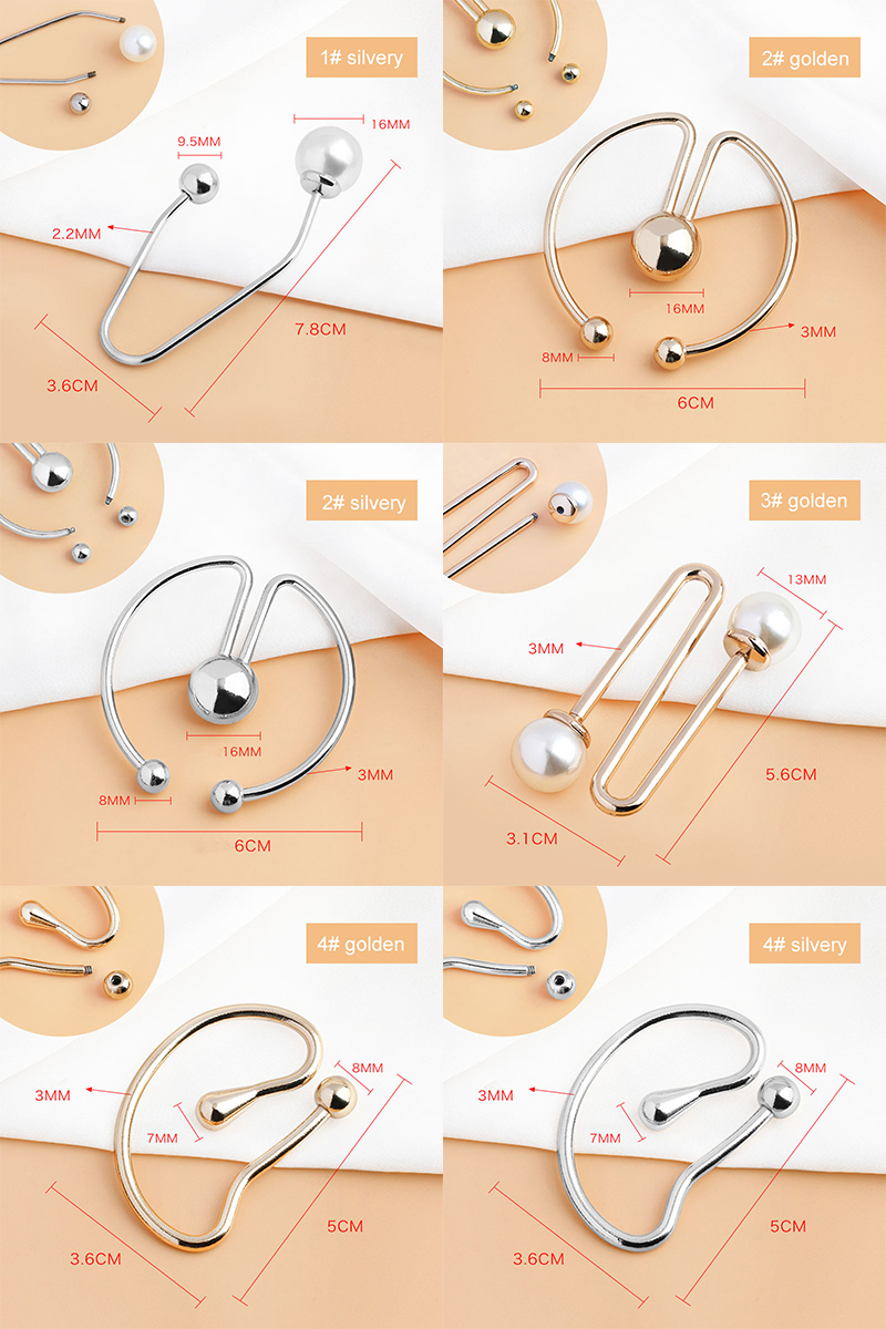 Screw style irregular metal buckle Onregelmatige metalen gesp in schroefstijl