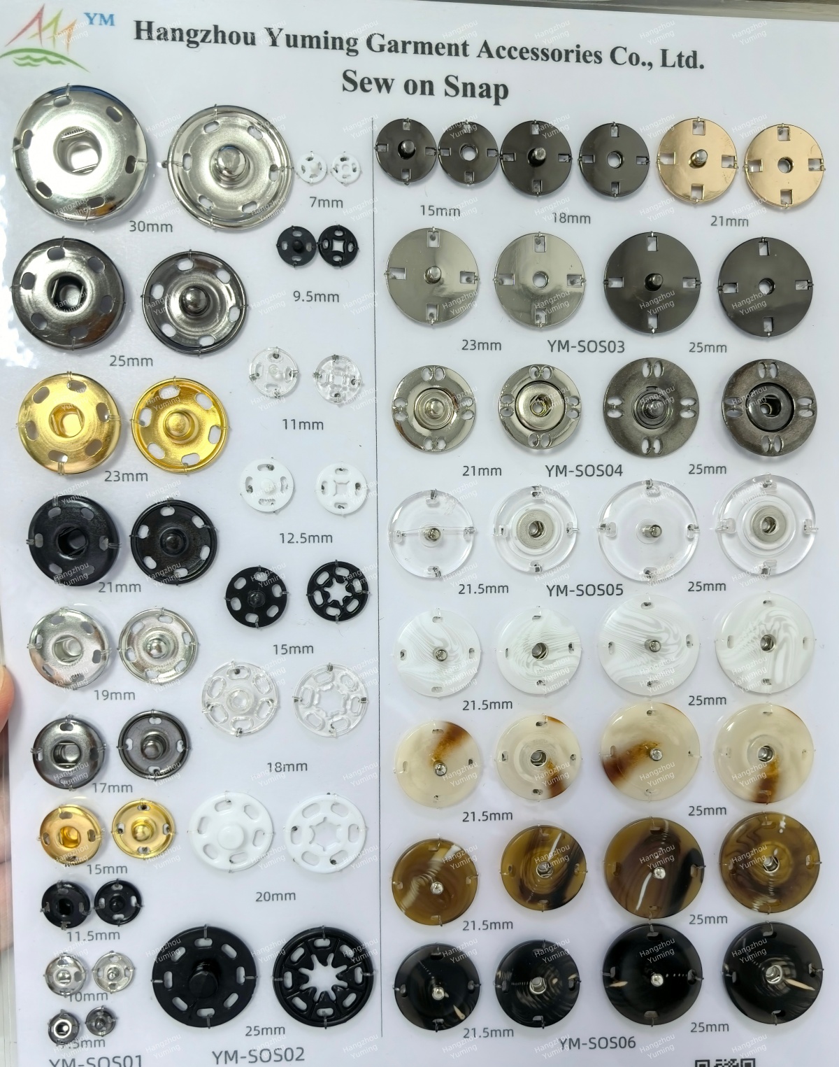 Sew snap button catalog Sew snap button catalog