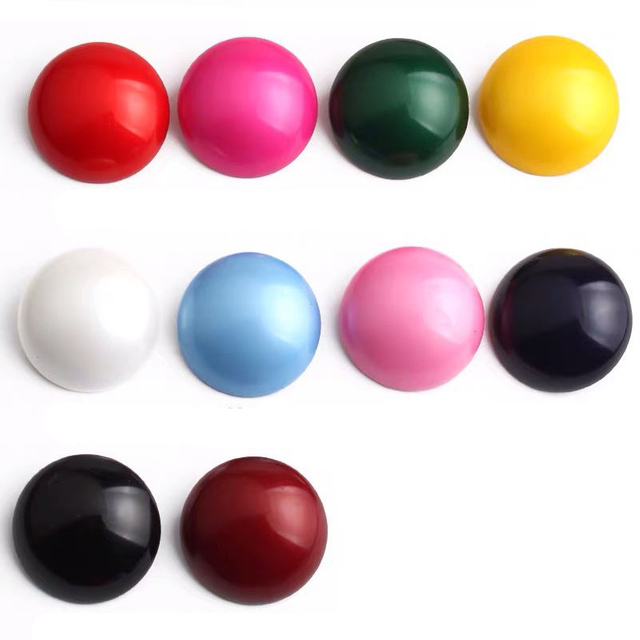 China Button Manufacturers Mushroom Shape Colorful Acrylic Coat Shank Button
