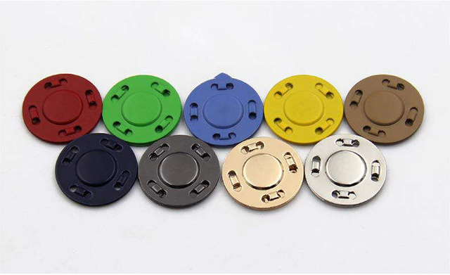 Custom 20mm Colorful Thin Slim Hidden Invisible Magnetic Snap Button 
