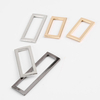Bag Garment Gun Metal Zinc Alloy Square Rectangle Ring Buckle