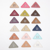 Sewing Accessories Wholesale Triangle Vintage Colorful 2 Holes Pu Leather Button For Clothing