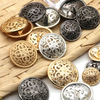 In Stock Retro Style Round Metal Shank Buttons for Cloat