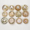 Custom Made Denim Metal Back 17mm/19mm Gold Loop Shank Buttons for clothes