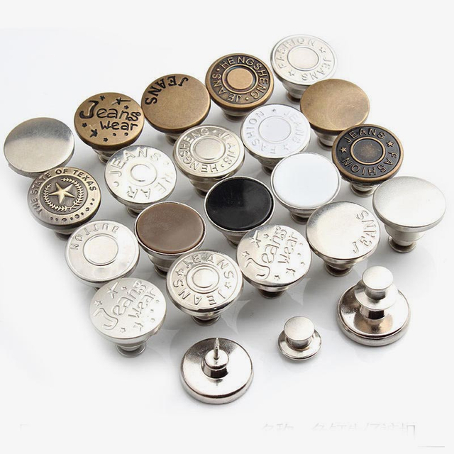 No Sew Jeans Button