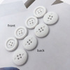 In Stock Fast Delivery 20mm White Black Sewing 4 Holes Round Rubber Button for Clothes