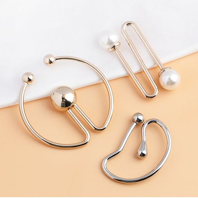 Irregular Shape Detachable Metal Clip Buckle for Swimwear Swimsuit Clothing Scarf