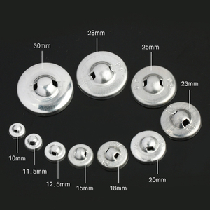 In Stock Wholesale Aluminum Cap Buttons Sublimation Blanks Fabric Covered Buttons for DIY