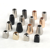 Wholesale Durable Zinc Alloy Aglet Cord Stopper Metal Tips for Drawcord Drawstring Cord