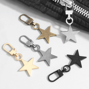Zippers Accessories Star Shape Replacement Detachable Repair Zipper Puller Metal Zipper Sliders