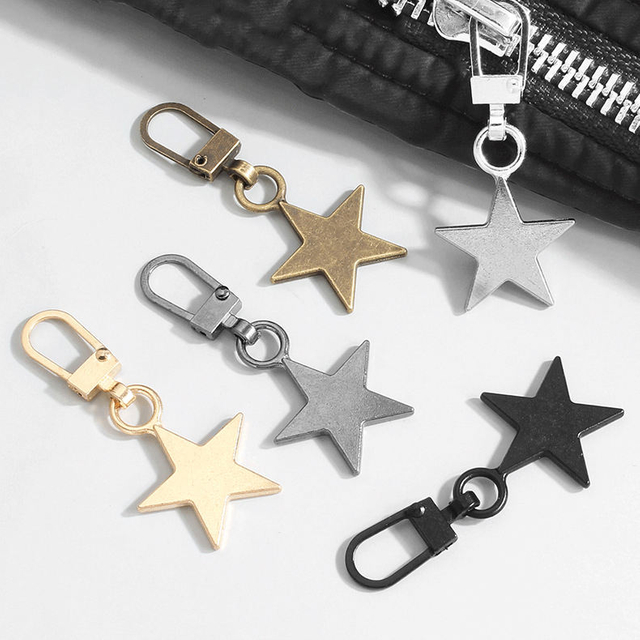 Acessórios Zippers Reparação de reposição de estrela Reparação destacável Sliders de zíper com zíper com zíper de metal