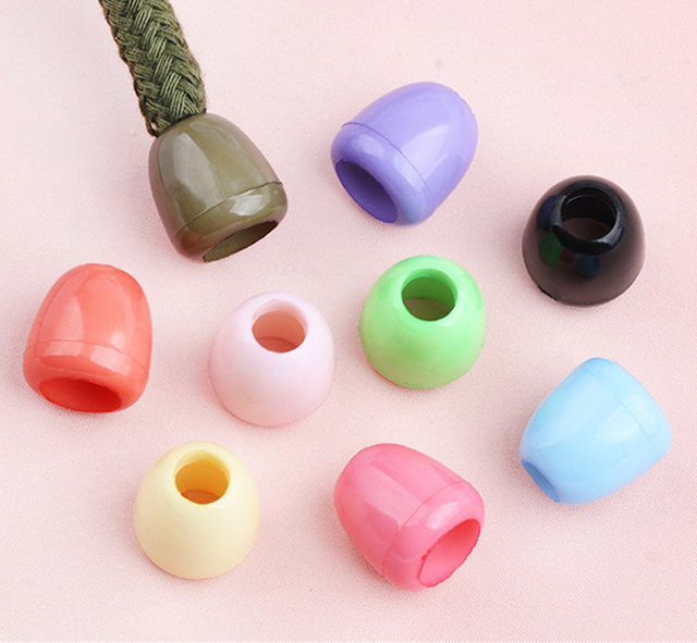 Wholesale Factory Price Adjustable Oval Shape Colorful Plastic Cord End Cap