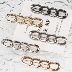 Removable Metal Alloy Waist Tight Pin on Jeans Waist Tightener Button for Pant Skirt