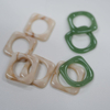 Custom Pattern Color Irregular Shape Resin Ring Buckle for Bikini Swimwear Cap Garment Scarf