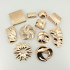 Irregular Shape Gold Metal Fashion Decoration Bra Buckles Connectors for Bikini Swimwear Accessories