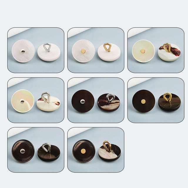 Factory Wholesale Small Real Pearl Shell Shank Button for Women Shirt