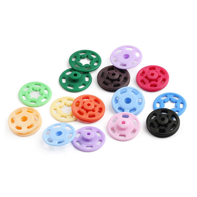 In Stock Invisible Sew on Two Parts Fashion Color Snap Fastener Button for Clothing