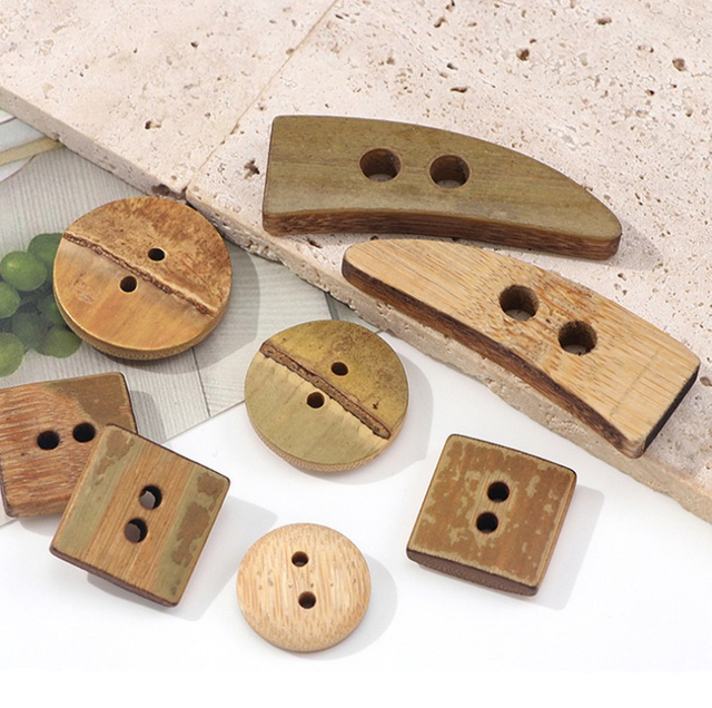 bamboo button
