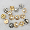 Custom Made Denim Metal Back 17mm/19mm Gold Loop Shank Buttons for clothes