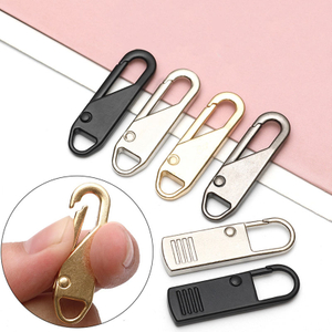 Portable Removable Zip Pull Replacement Detachable Zipper Head Sliders Fix Metal Zipper Pullers