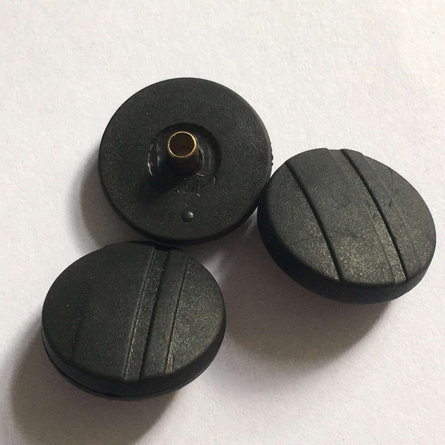 Garment Metal Spring Rubber Custom Logo Rubber Snap Button
