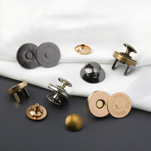 In Stock Double 14mm 18mm Cap Single Cap Round Magnet Snap Buttons for Bag