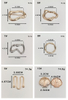 Multi Styles Irregular Shape Ocean Elements Decoration Metal Buckle 