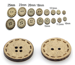Fast Delivery Eco-Friendly 2-Holes 4-Holes Round Coconut Button for Clothing