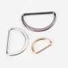 Customized Color Size Metal Zinc Alloy Flat Semi Circular D-Rings Buckle