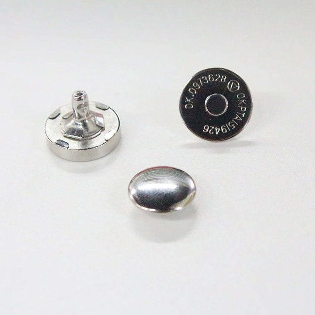 Wholesale Customized Metal Magnet Snap Double Rivet 4 Parts Magnetic Snap Button