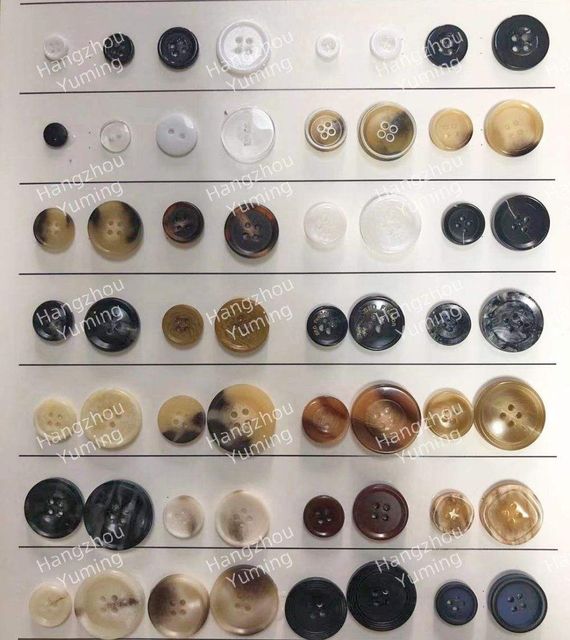China Button Factory Custom Logo Coat Shirt Buttons Sewing Polyester Resin Plastic Button for Clothing