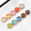 Hot Selling Luxury Decorative Fancy 11mm Resin Metal Shank Shirt Button for Ladies Women