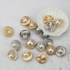 Custom Made Denim Metal Back 17mm/19mm Gold Loop Shank Buttons for clothes