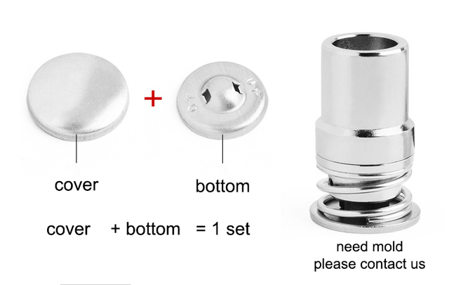 In Stock Wholesale Aluminum Cap Buttons Sublimation Blanks Fabric Covered Buttons for DIY