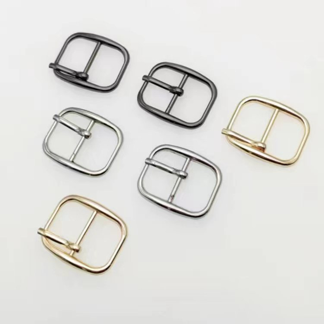 Small Size Durable Shoe Fastener Strap Buckle Vintage Metal Single Pin Buckle for Shoe