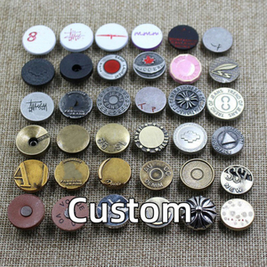 Custom Logo Brass Denim Garment Metal Blazer Pant Jeans Rivets Buttons