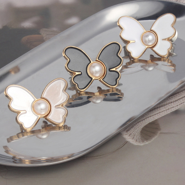 No Sew Removable Butterfly Shape Waist Extender Button for Pants Jeans Trouser