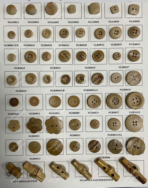 bamboo button