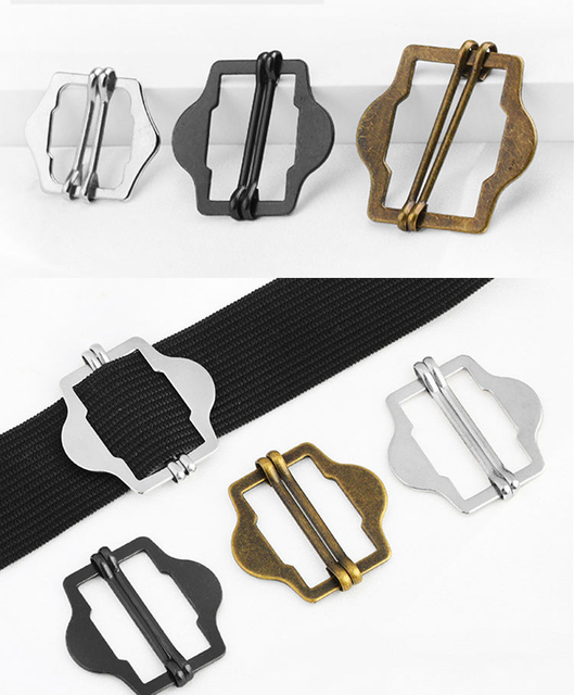 Garment Accessories Adjustable Suspenders Overall Buckle Metal Slider Buckle for Vests