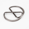 Customized Color Size Metal Zinc Alloy Flat Semi Circular D-Rings Buckle