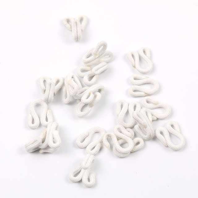 Facroty Price Hook and Eyes Fastener Nylon Fabric Covered Hook and Eye