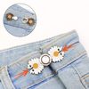 Sew on Beautiful Design Metal Daisy Denim Jeans Adjustable Fancy Buttons for Women