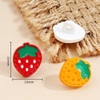 Fancy coloré fruit de forme de fraise en résine Resin Buttes de tige de dessin animé pour les enfants