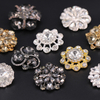 Custom Luxury Fashion Metal Rhinestone Gemstone Crystal Button for Clothes