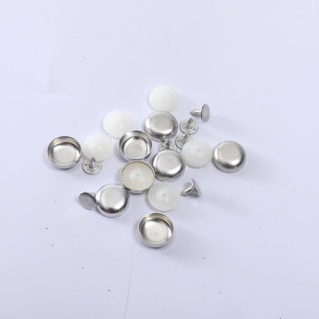 Pulsante top bottoni topball a cupola a cupola in argento rotondo