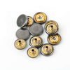 Clothing Accessories Snap on Fastener Four Parts Hidden Metal Press Snap Button