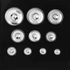 In Stock Wholesale Aluminum Cap Buttons Sublimation Blanks Fabric Covered Buttons for DIY