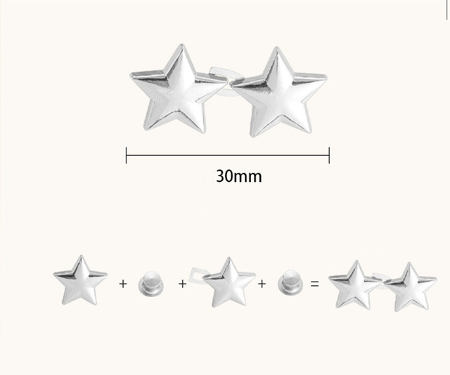 Adjustable Detachable Star Shape Waist Extender buckle Tightener Button for Pants Jeans Trouser