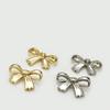 20mm 22.5mm 28mm Bow Shape Hollow Decorative Metal Shank Button for Clothing