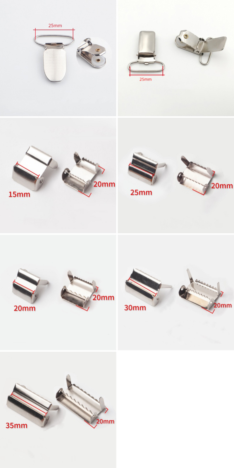 Metal Pacifier Suspender Clip